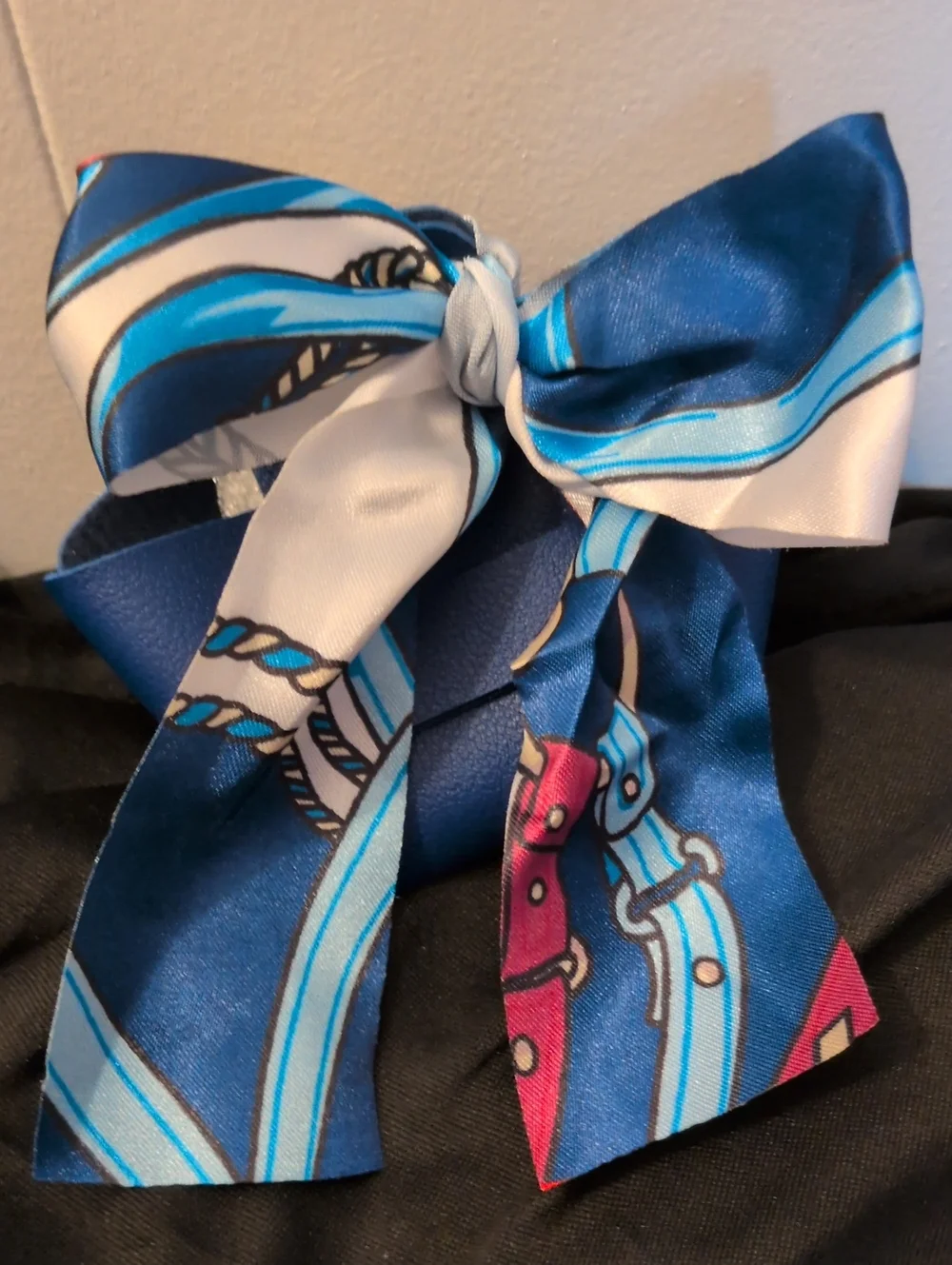 Adorable, Blue Bag Charm/Keychain/ Mini Purse